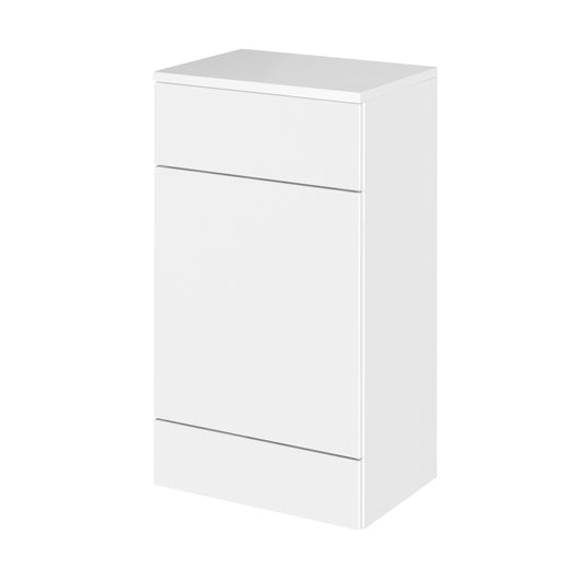  Hudson Reed Fusion 500mm WC Unit & Co-ordinating Top - Gloss White
