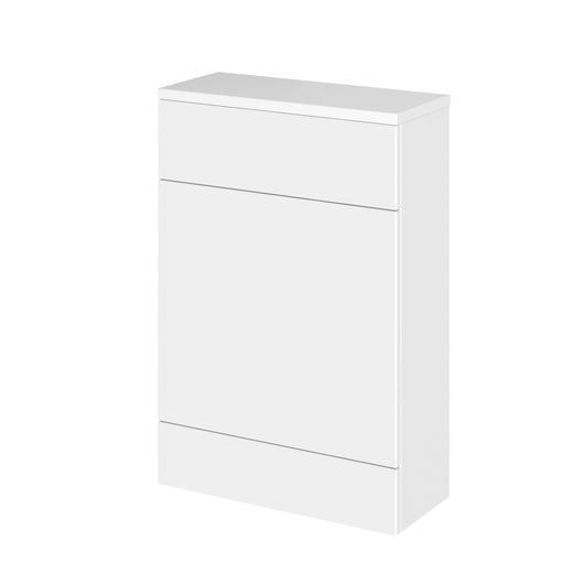  Hudson Reed Fusion 600mm Compact WC Unit & Co-ordinating Top - Gloss White
