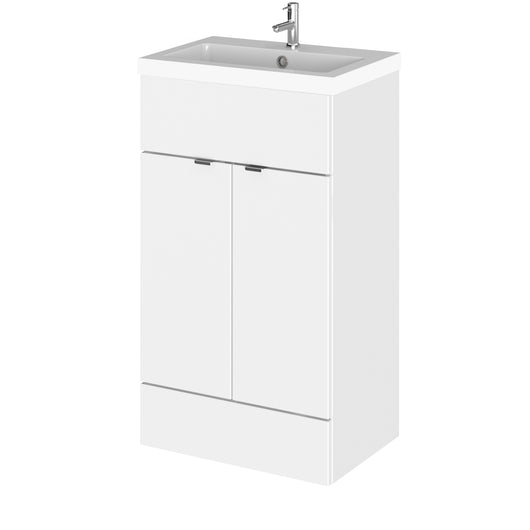  Hudson Reed Fusion 500mm Vanity Unit & Basin - Gloss White - CBI124