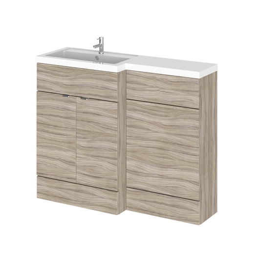  Hudson Reed Fusion 1100mm Left Hand Combination - Driftwood