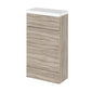 Hudson Reed Fusion 500mm Compact WC Unit & Top - Driftwood