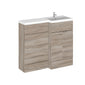 Hudson Reed Fusion 1000mm Right Hand Combination - Driftwood