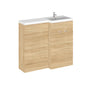 Hudson Reed Fusion 1000mm Right Hand Combination - Natural Oak