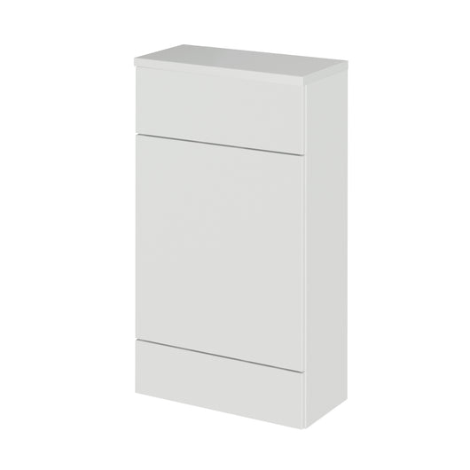  Hudson Reed Fusion 500mm Compact WC Unit & Co-ordinating Top - Gloss Grey Mist