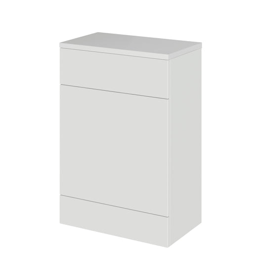  Hudson Reed Fusion 600mm WC Unit & Co-ordinating Top - Gloss Grey Mist