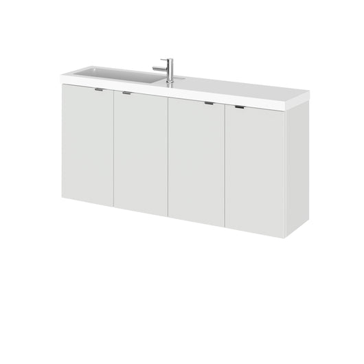  Hudson Reed Fusion 1000mm Combination Vanity Compact - Gloss Grey Mist
