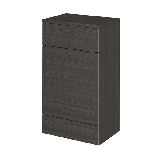  Hudson Reed Fusion 500mm WC Unit & Co-ordinating Top - Charcoal Black
