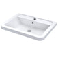 1 Tap Hole 600mm Ceramic Curved Basin