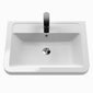 Nuie Parade 600mm Wall Hung 2 Drawer Basin & Cabinet - Satin Anthracite