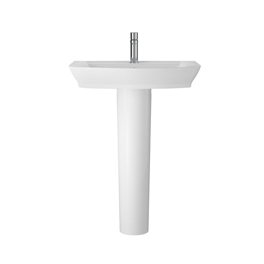  Hudson Reed Maya 650mm Basin & Pedestal - White