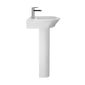 Hudson Reed Maya 650mm Basin & Pedestal - White - welovecouk