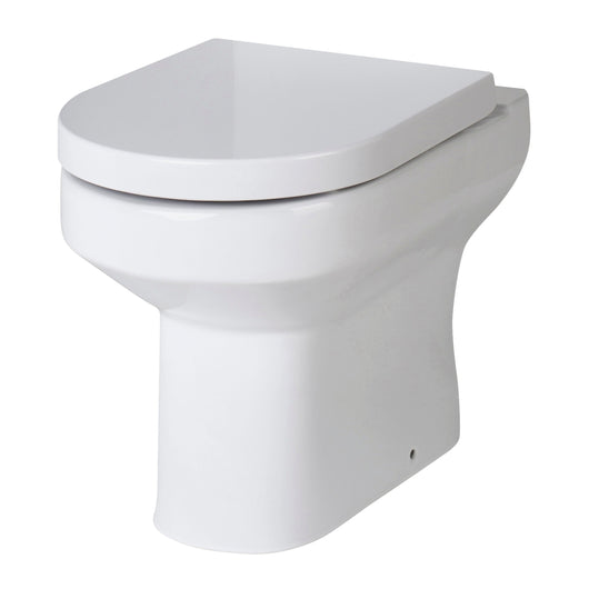  Hudson Reed Back to Wall Pan & Seat - White - CHM005