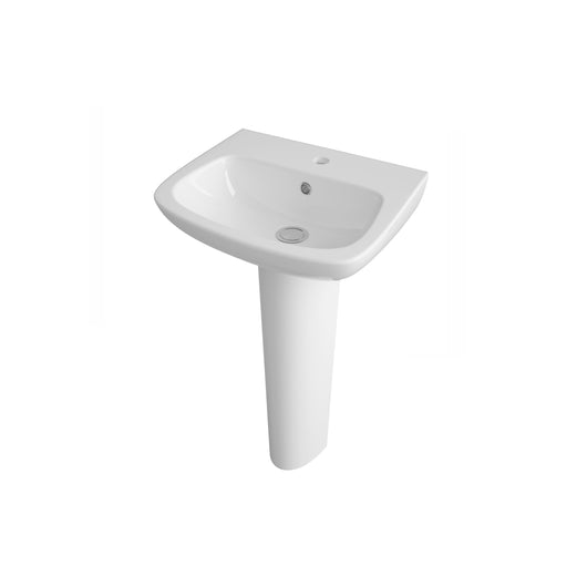  Nuie Ambrose 450mm Basin & Pedestal - White