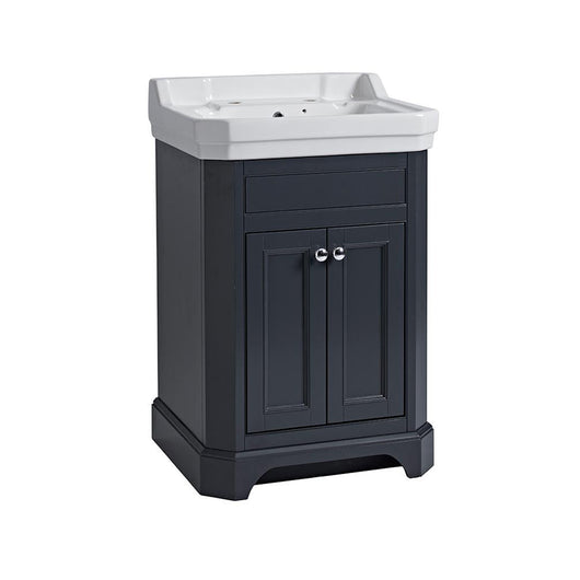  Tavistock Vitoria 600mm Vanity Unit & Basin - Dark Grey - welovecouk