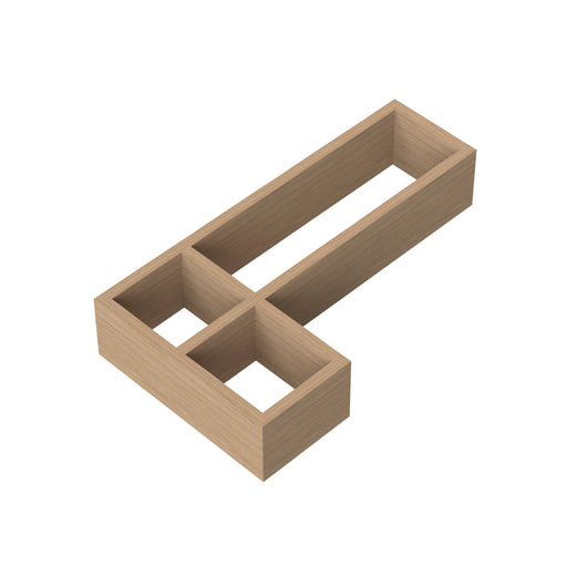  Hudson Reed L-Shaped Bamboo Drawer Organiser - Bamboo