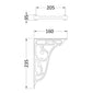Nuie Ornate High/Low Level Cistern Brackets