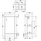 Nuie Minimalist 400mm Floorstanding Basin Vanity Unit - White