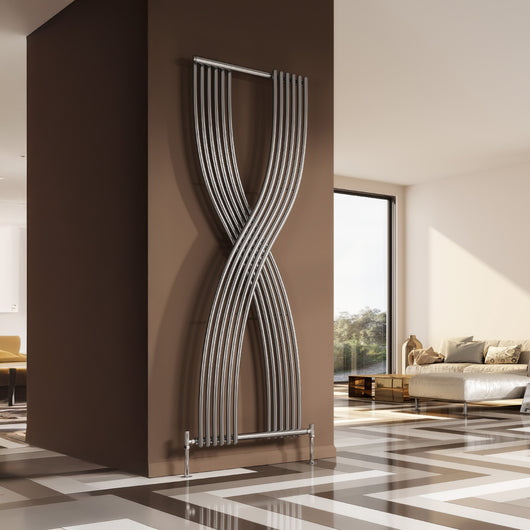  Dimaro 1760 x 620mm Designer Vertical Radiator - welovecouk