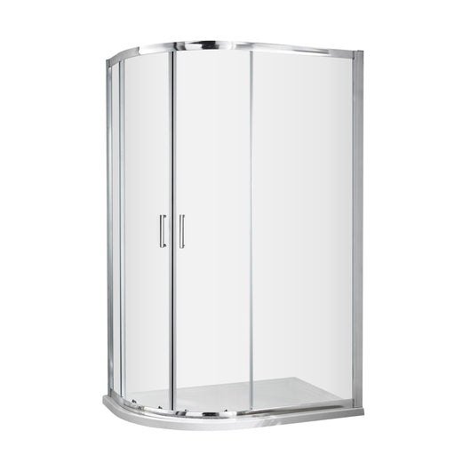  ShowerWorx LH Offset Quadrant Shower Enclosure + Pearlstone Tray (Various Sizes)