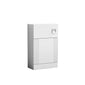 Deco Cloakroom Bathroom Suite - Satin White & Brushed Brass Finishing