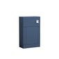 Deco Cloakroom Bathroom Suite - Satin Blue & Brushed Brass Finishing