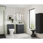 Nuie Deco 600mm Floor Standing 2 Door Vanity & Basin 3 - Satin Anthracite