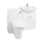Nuie Cloakroom Packs Saturn Furniture Pack with Square Basin - Gloss White
