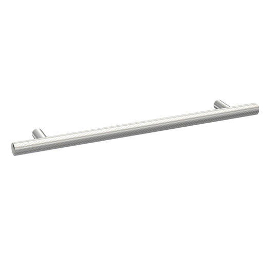  Nuie Handles Knurled Bar Handle 192mm - Satin Chrome