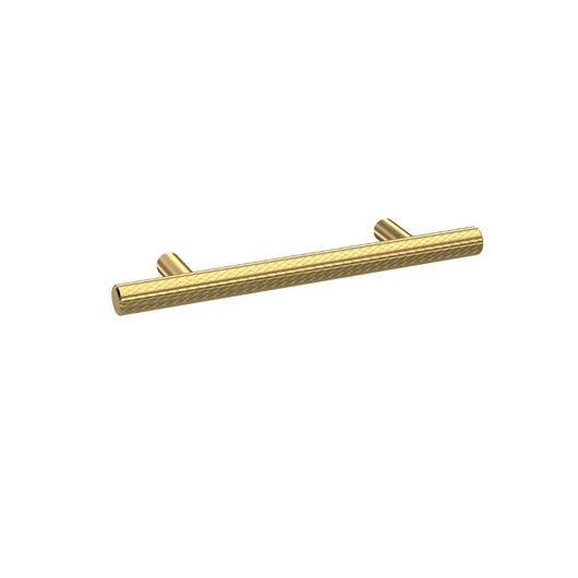  Nuie Handles Knurled Bar Handle 96mm - Brushed Brass