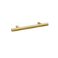 Nuie Handles Knurled Bar Handle 96mm - Brushed Brass - welovecouk