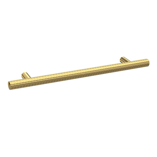  Nuie Handles Knurled Bar Handle 160mm - Brushed Brass