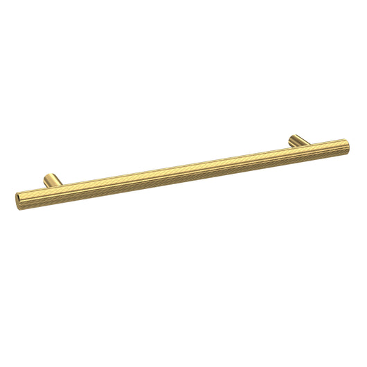  Nuie Handles Knurled Bar Handle 192mm - Brushed Brass