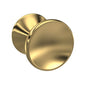 Hudson Reed Indented Round Knob - Brushed Brass (1 Pair) - welovecouk