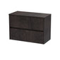 Hudson Reed Havana 800mm Wall Hung 2 Drawer Unit & Laminate Worktop - Metallic Slate