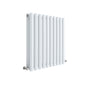 Nuie Revive Horizontal Double Panel Radiator 600 x 586 - High Gloss White