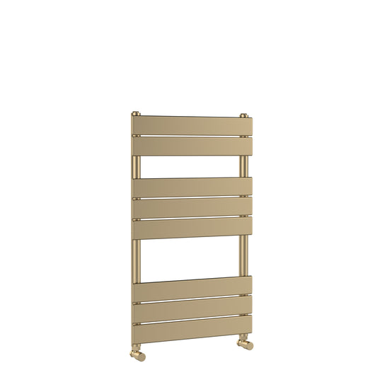  Nuie Piazza Square Flat Towel Radiator 840x500 - Brushed Brass