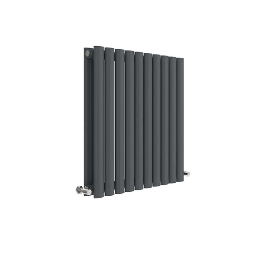  Nuie Revive Horizontal Double Panel Radiator 600 x 586 - Anthracite