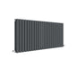 Nuie Revive Horizontal Double Panel Radiator 600 x 1398 - Anthracite