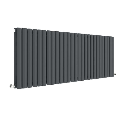  Nuie Revive Horizontal Double Panel Radiator 600 x 1572 - Anthracite