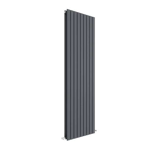  Nuie Sloane Vertical Double Panel Radiator 1800 x 528 - Anthracite