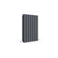 Nuie Sloane Horizontal Double Panel Radiator 600 x 412 - Anthracite