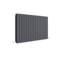 Nuie Sloane Horizontal Double Panel Radiator 600 x 992 - Anthracite