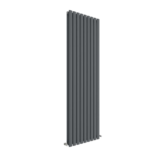  Nuie Revive Vertical Double Panel Radiator 1800 x 528 - Anthracite