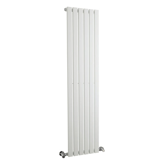  Nuie Sloane Single Panel Designer Radiator - Satin White - HLW41