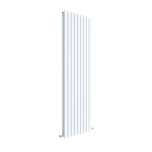  Nuie Sloane Vertical Double Panel Radiator 1800 x 528 - Satin White