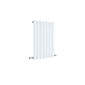 Nuie Sloane Horizontal Single Panel Radiator 600 x 412 - Satin White