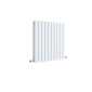Nuie Sloane Horizontal Double Panel Radiator 600 x 586 - Satin White