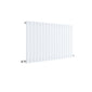 Nuie Sloane Horizontal Single Panel Radiator 600 x 992 - Satin White