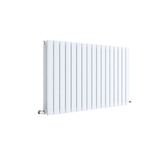  Nuie Sloane Horizontal Double Panel Radiator 600 x 992 - Satin White