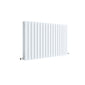 Nuie Sloane Horizontal Double Panel Radiator 600 x 992 - Satin White